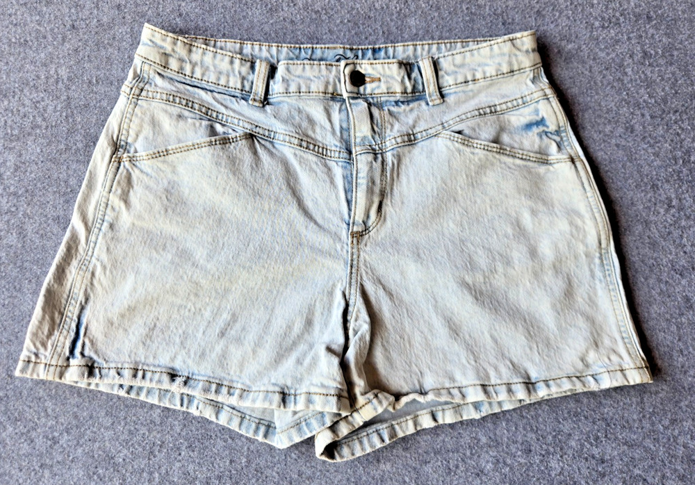 Universal Thread Women's Cutoff Shorts Light Blue Denim High Rise Size 12